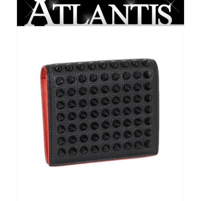 クリスチャン ルブタン Christian louboutin 二つ折り ミニ 財布 スタッズ :056026:atlantis 通販 クリスチャンルブタン二つ折り財布