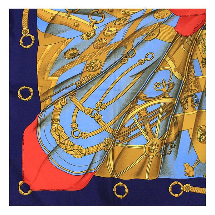 HERMES SALE 美品 エルメス カレ90 スカーフ SOLEIL DE SOIE