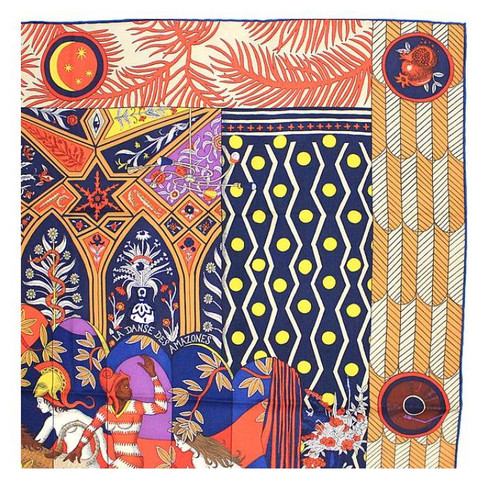 エルメス Hermes カレ90 アマゾンのダンス HERMES（エルメス） SALE 美品 カレ90 スカーフ La Danse des Amazones