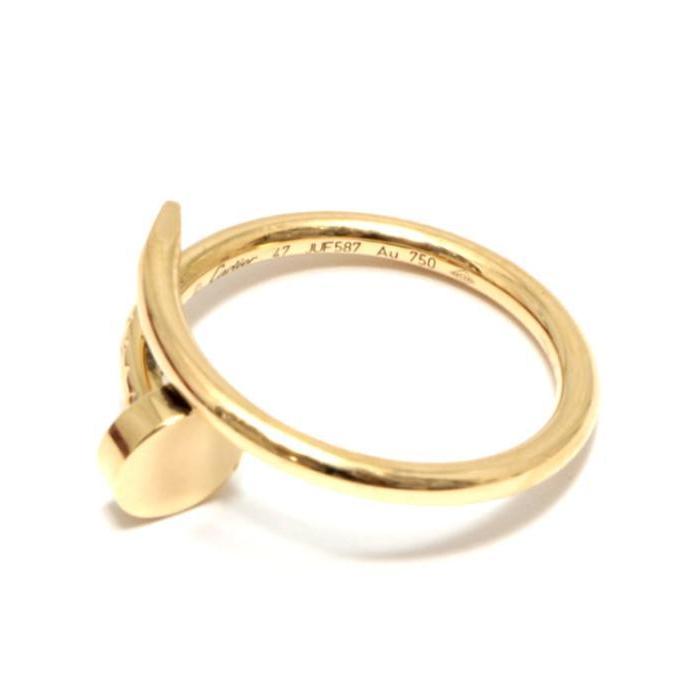 週末まで　極美品 Cartier カルティエリング ジュストアンクルK18WG Cartier（カルティエ） 極美品 ジュストアンクルリング K18YG size47