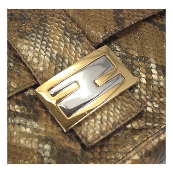 希少 美品 フェンディ マンマバケット ブロンズ ゴールド