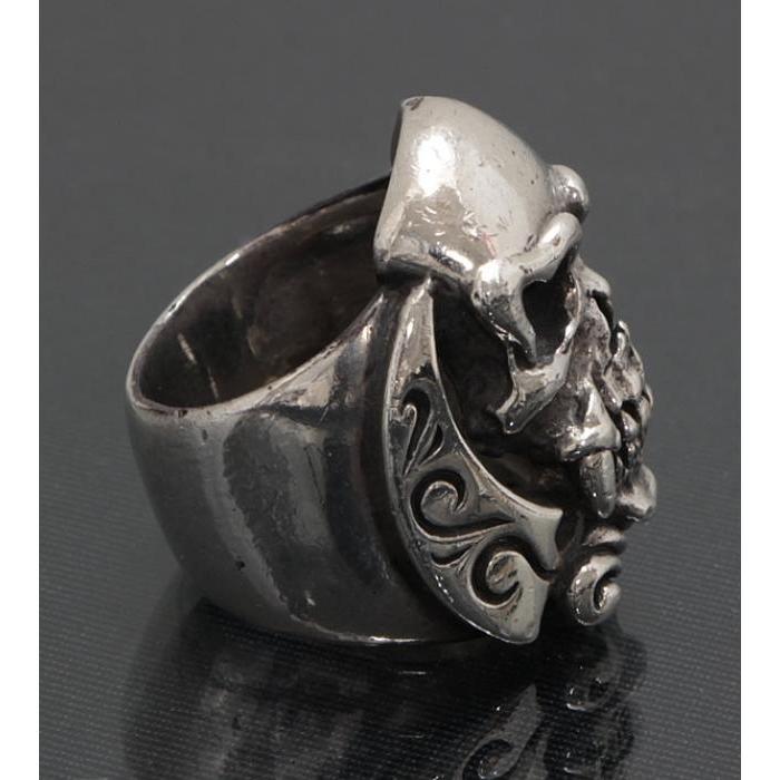 エーアンドジー 在庫処分 大SALE 美品 A＆G スカルリング 指輪