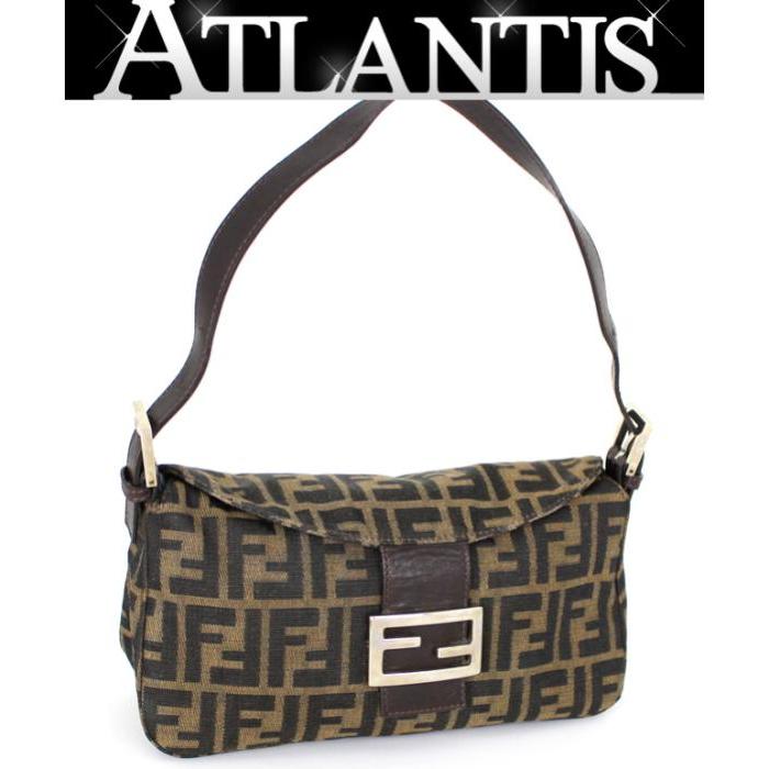 SALE フェンディ FENDI マンマバケット ハンドバッグ ショルダーバッグ ズッカ柄 キャンバス :056697:atlantis