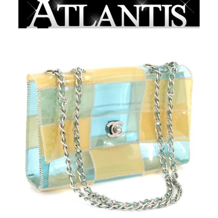 CHANEL SALE シャネル ビニール Wチェーンショルダーバッグ CHANEL SALE シャネル ビニール Wチェーンショルダーバッグ