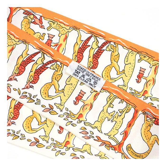 HERMES（エルメス） SALE 美品 ツイリー 動物柄 アニマル柄 スカーフ