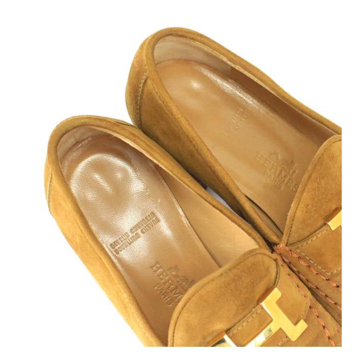 希少 エルメス カラースエード コンスタンス ローファー パンプス