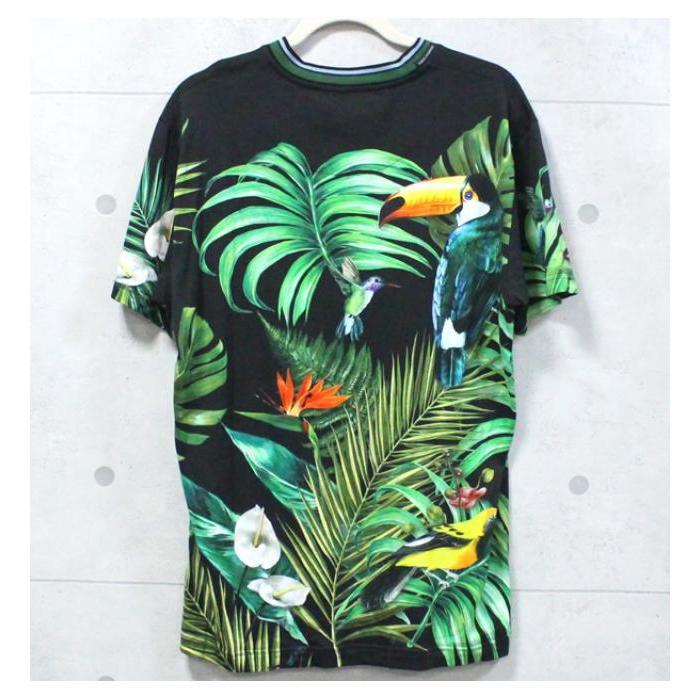 美品 ドルチェ＆ガッバーナ Dolce & Gabbana メンズ 鳥 リーフ T