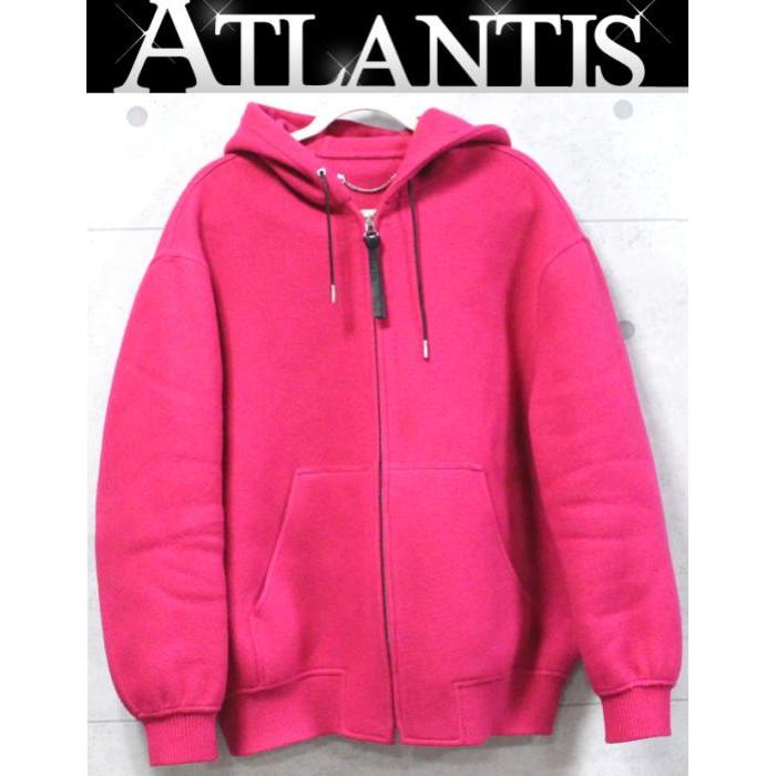 美品 ベルルッティ Berluti ジップアップ パーカー ジャケット ピンク ウール size:S :056922:atlantis