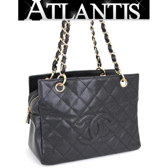 キャビアスキン SALE 美品 シャネル CHANEL 復刻チェーントート