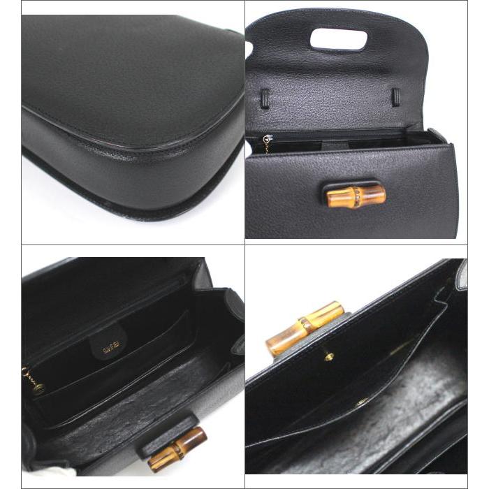 【GUCCI】グッチ ハンドバッグ バンブーハンドル ポーチ付き レザー 黒 楽天市場】【バッグ】GUCCI グッチ バンブー レザー