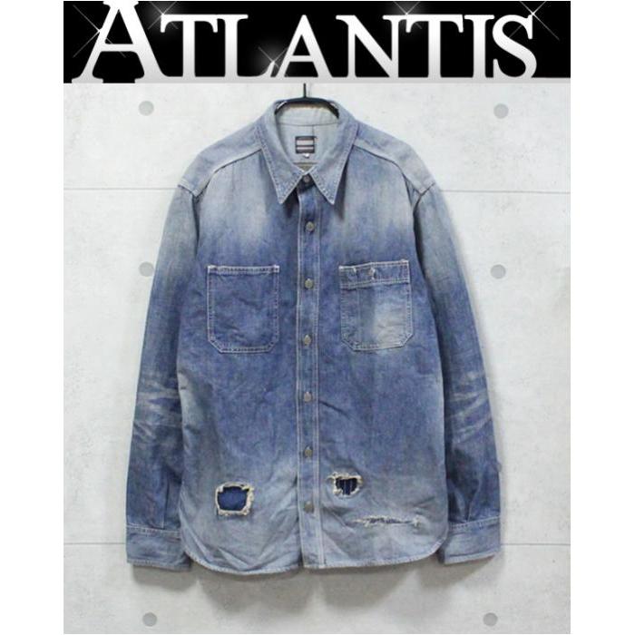 桃太郎ジーンズ（MOMOTARO JEANS） SALE 美品 メンズ デニム シャツ