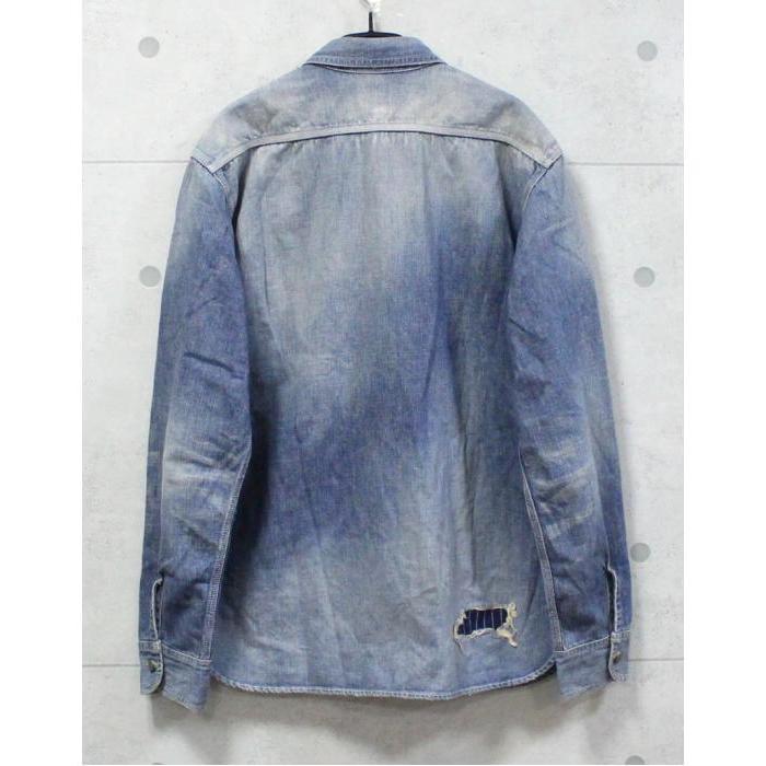 Momotaro Jeans デニムシャツ 38 まとめ買い可能 桃太郎ジーンズ（MOMOTARO JEANS） SALE 美品 メンズ デニム シャツ