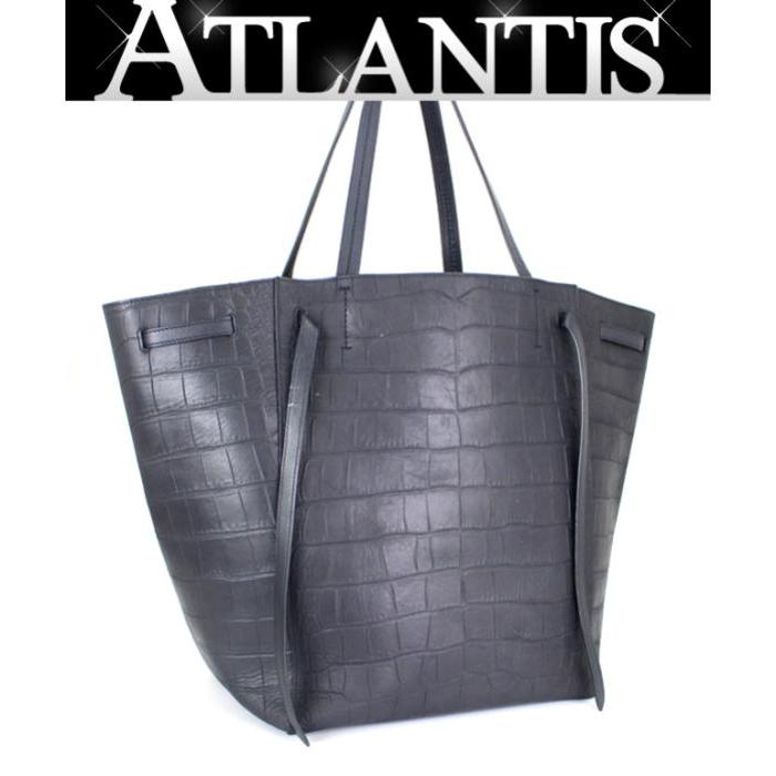 セリーヌ　カヴァファントム CELINE（セリーヌ） カバファントム トートバッグ クロコ型押し レザー