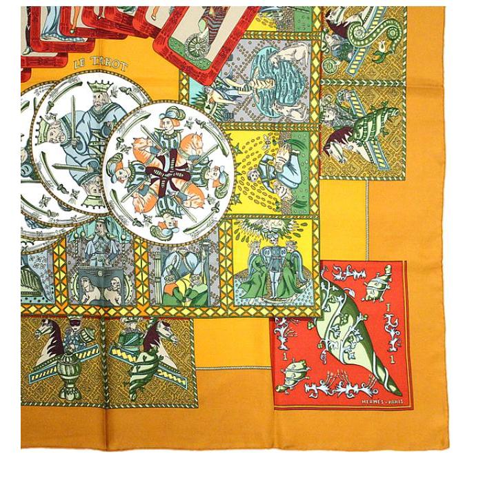 HERMES 在庫処分 大SALE 美品 エルメス カレ90 LE TAROT