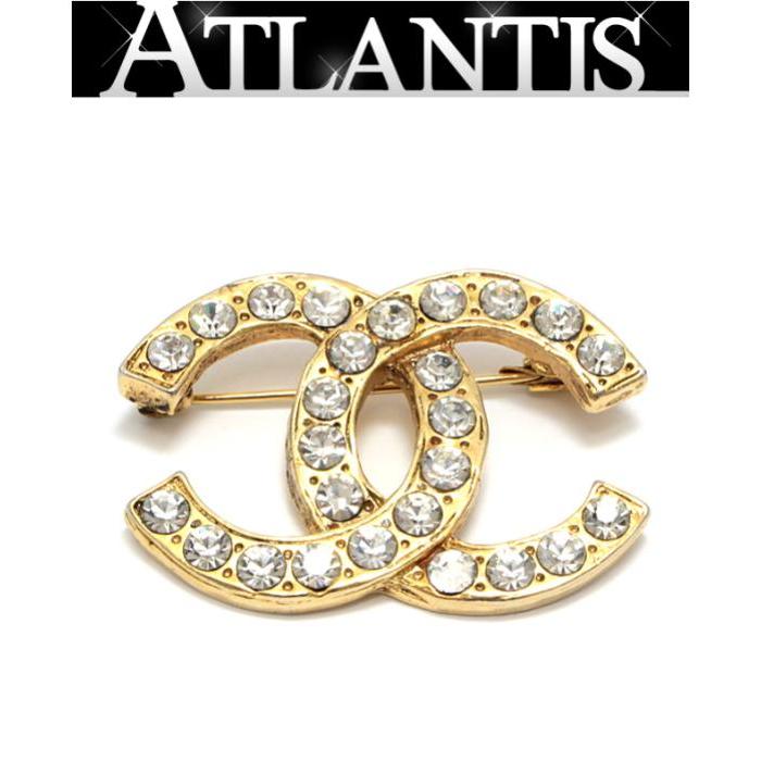 CHANEL 美品 シャネル キラキラ ココマーク ヴィンテージ ブローチ