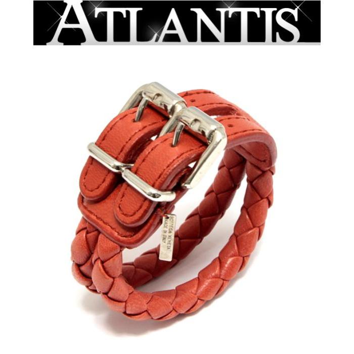 ボッテガヴェネタ　バングル BOTTEGA VENETA レザーバングル