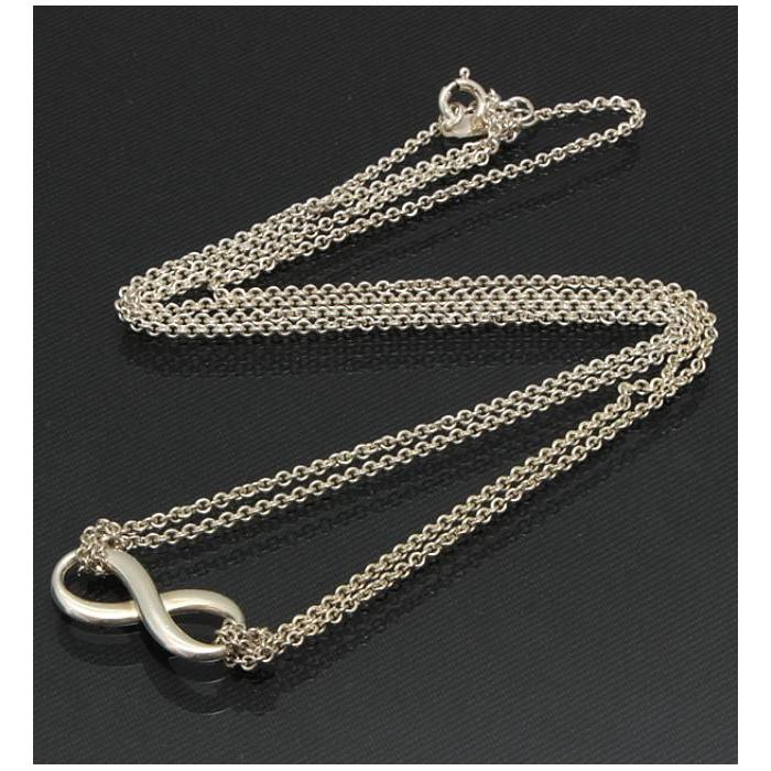 TIFFANY&Co. 美品 ティファニー TIFFANY＆CO インフィニティ Wチェーン  