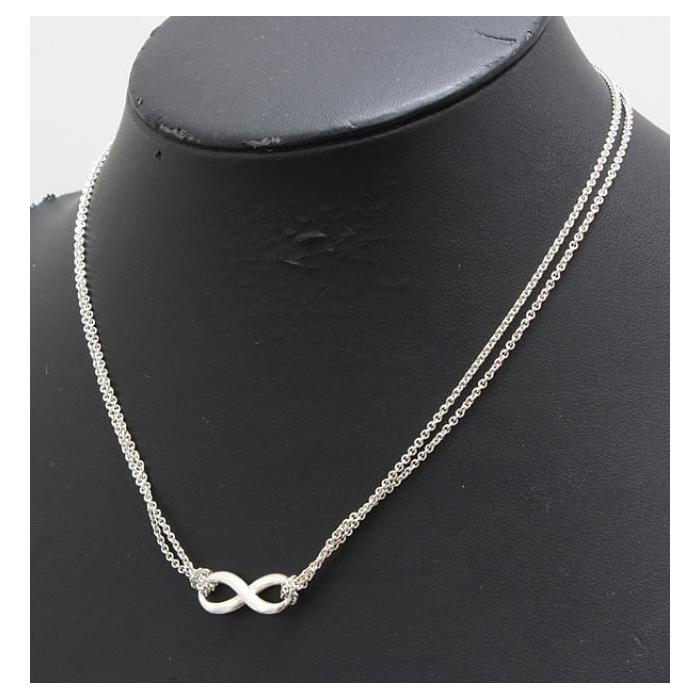 TIFFANY&Co. 美品 ティファニー TIFFANY＆CO インフィニティ Wチェーン  