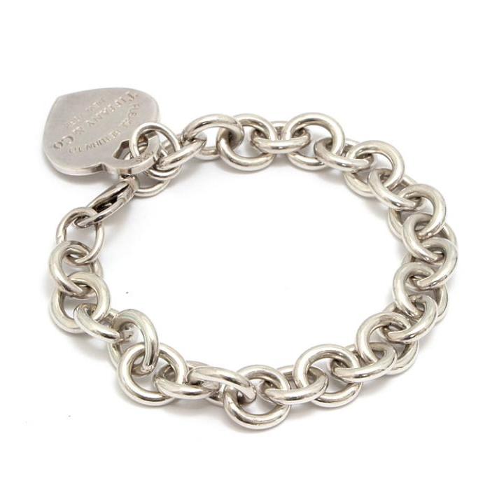 美品☆リターントゥ ティファニー ハートタグ ブレスレット シルバー SV925