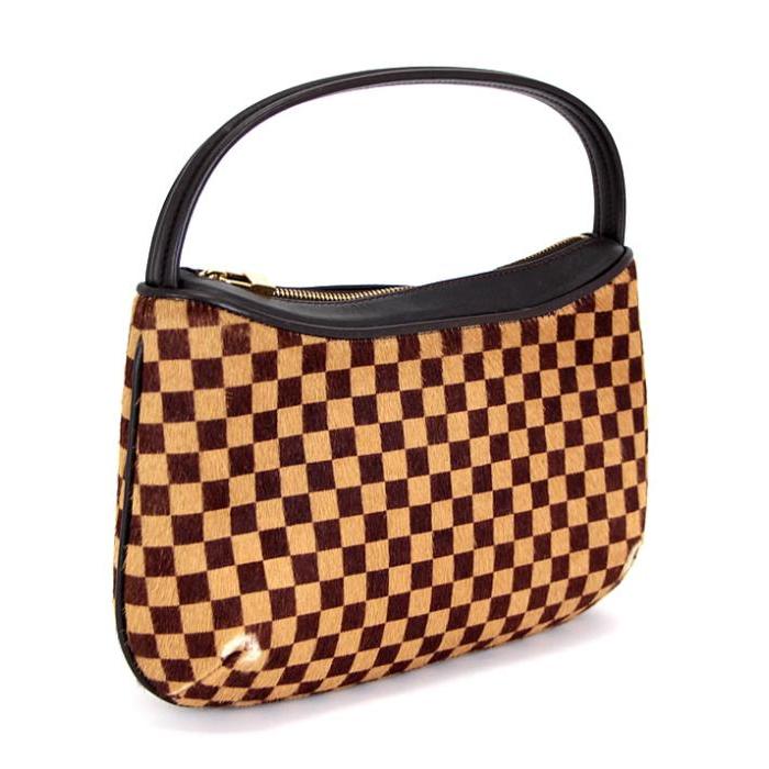 ルイヴィトン ハラコ ダミエ  表記10.1/2  29cm ルイヴィトン LOUIS VUITTON ダミエ ソバージュ タイガー ハンドバッグ