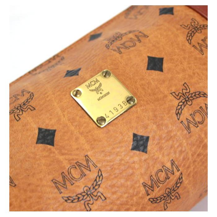 MCM（エムシーエム） SALE ショルダーバッグ 筒型 レザー ブラウン