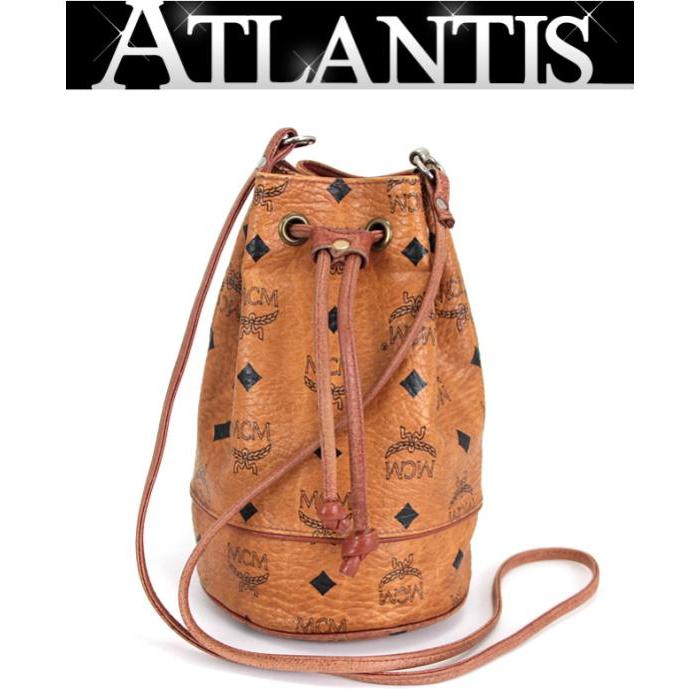 MCM ブラウンレザー ミニショルダーバッグ 【公式通販】
