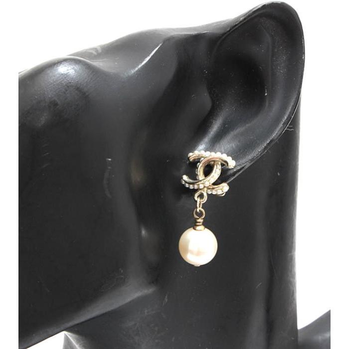 【在庫処分！】新品CHANEL パール＆クリスタル　ココマークピアス CHANEL（シャネル） 美品 ココマーク パール ピアス A13B : atlantis