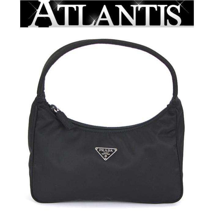 PRADA プラダ ポーチ 三角ロゴ ナイロン PRADA プラダ 三角ロゴ ナイロン ポーチ 黒 ブラック ミニ - メルカリ