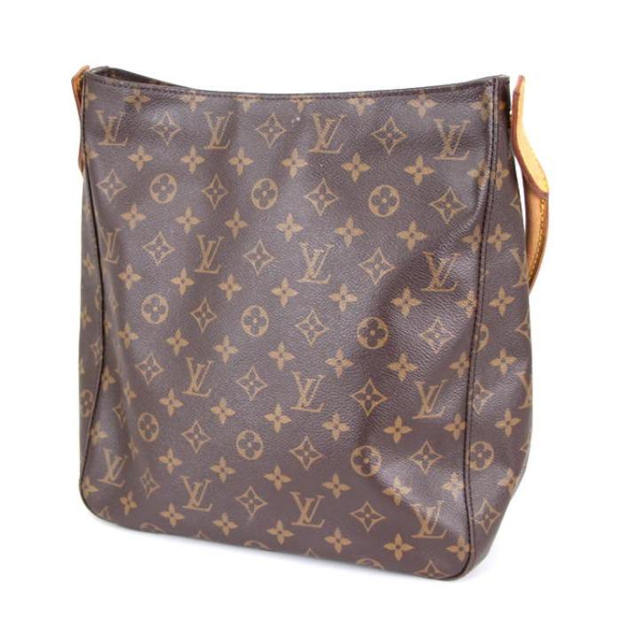 ルイヴィトン モノグラム ルーピング GM M51145 ショルダーバッグ ルイ・ヴィトン LOUIS VUITTON ルーピングGM M51145 ブラウン