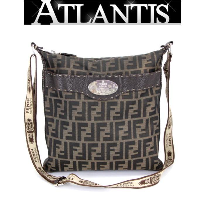 フェンディ　FENDI ショルダー　ズッカ 楽天市場】FENDI フェンディ ズッカ柄 男女兼用 ブラウン 茶