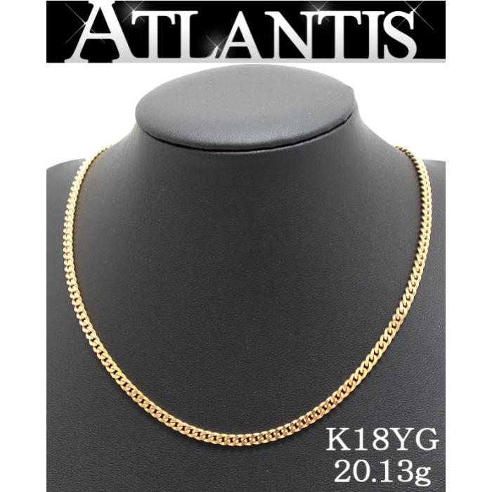 美品 K18YG 喜平 ネックレス 二面 シングル 地金 : 058184 : atlantis  