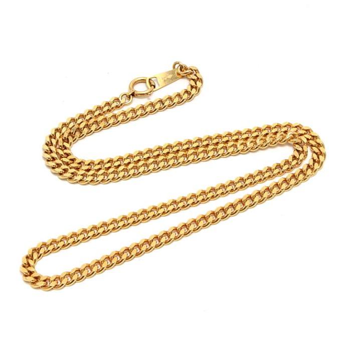 美品 K18YG 喜平 ネックレス 二面 シングル 地金 : 058184 : atlantis  