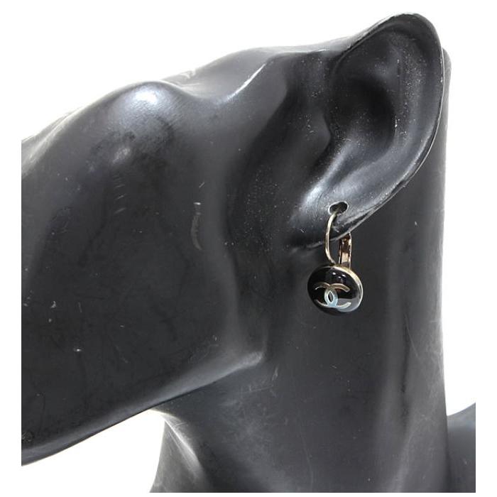 CHANEL（シャネル） ココマーク ピアス 丸型 黒 07A : atlantis - 通販