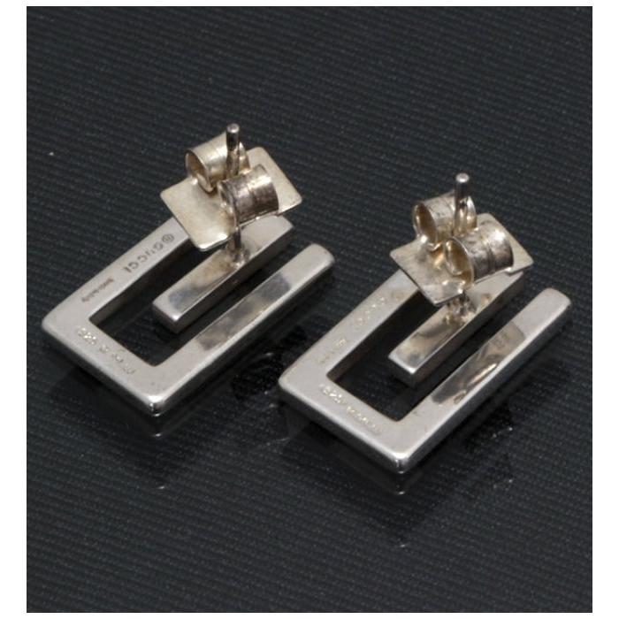 GUCCI グッチ　ピアス　ダブルG シルバー　925 GUCCI（グッチ） GUCCI Gモチーフ ピアス シルバー925 : atlantis