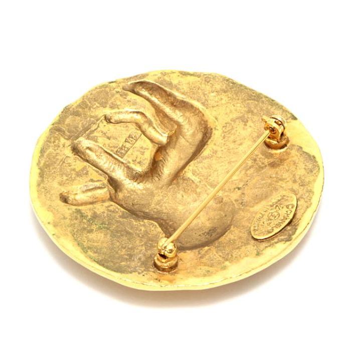 CHANEL シャネル　ライオンモチーフ ゴールドブローチ　ヴィンテージ CHANEL 美品 シャネル ヴィンテージ ブローチ ライオン ゴールド