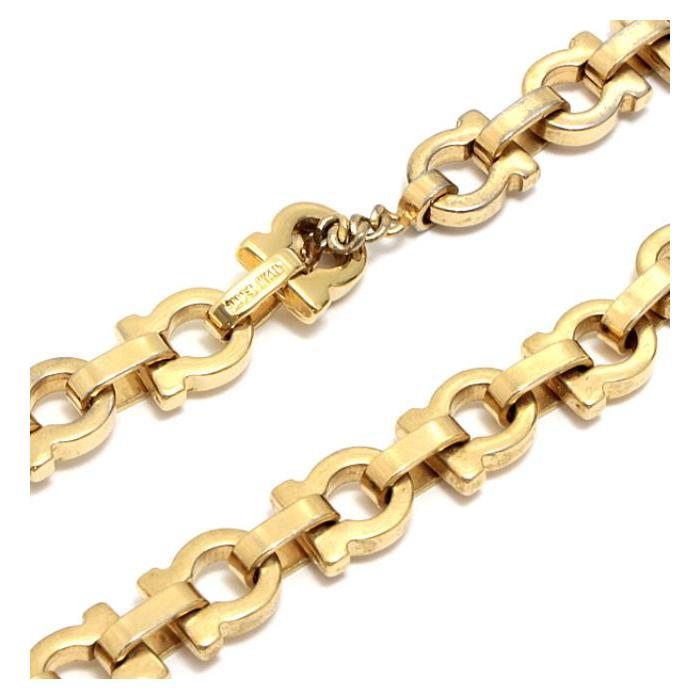 【Nしま】フェラガモ ガンチーニ チェーンネックレス メンズ ファッション Nしま】フェラガモ ガンチーニ チェーンネックレス メンズ