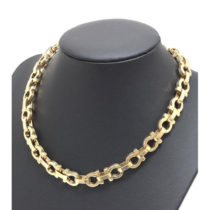 【Nしま】フェラガモ ガンチーニ チェーンネックレス メンズ ファッション Nしま】フェラガモ ガンチーニ チェーンネックレス メンズ