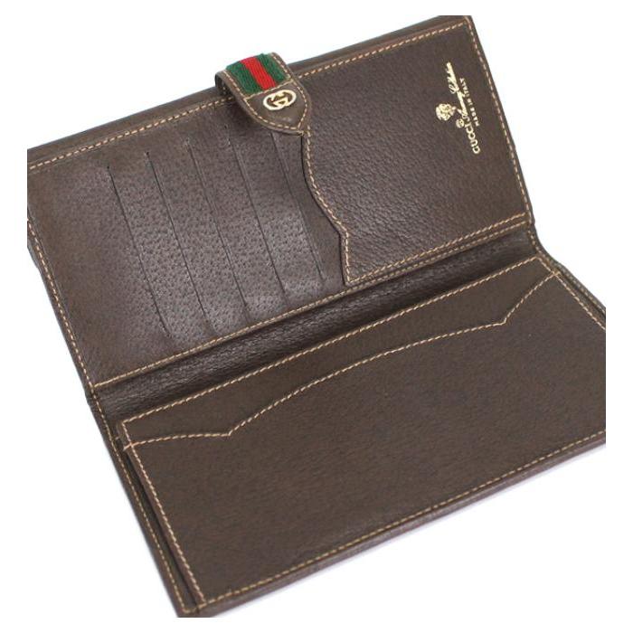 GUCCI（グッチ） オールドグッチ シェリーライン 長財布 PVC×レザー