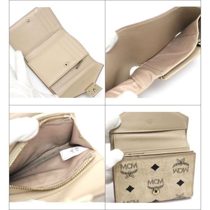 MCM 二つ折り財布 ベージュ エムシーエム Mode Creation Munich(MCM) 財布 二つ折り財布