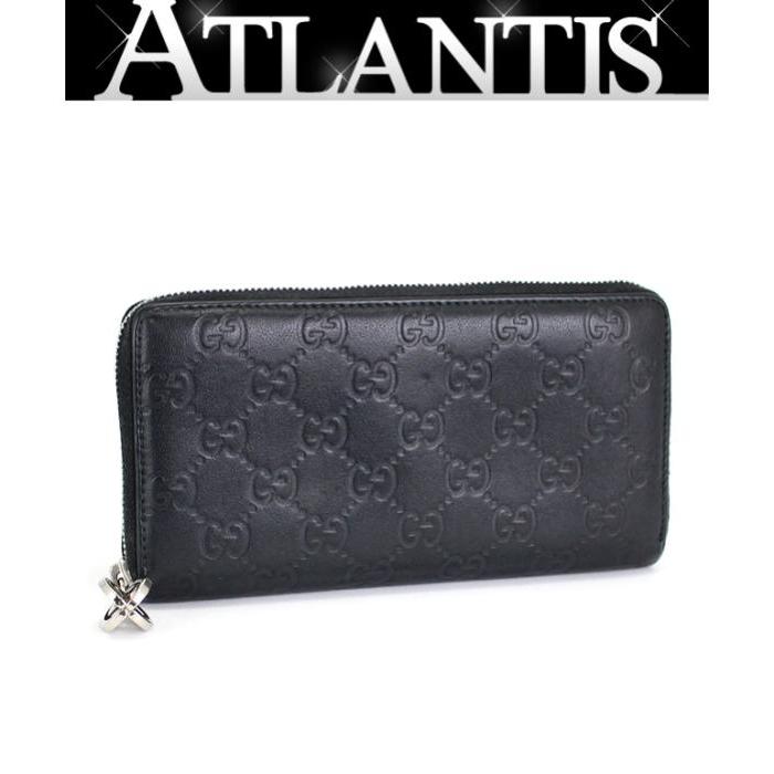 【美品】GUCCI グッチ　長財布　グッチシマ　メタルロゴ　ブラウン　GG グッチ GUCCI 長財布 ラウンドファスナー レディース プチ