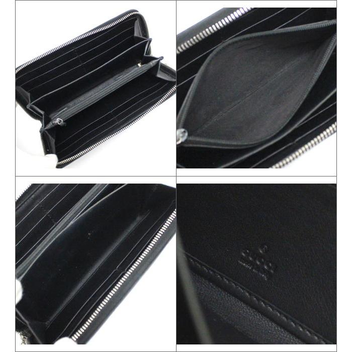 GUCCI グッチ グッチシマ ラウンドファスナー 長財布 レザー