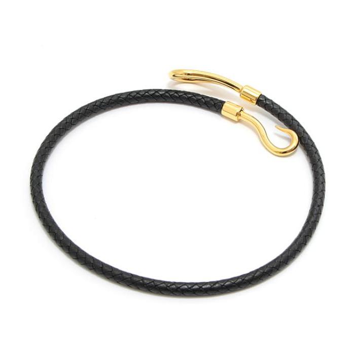 HERMES（エルメス） 美品 ジャンボブレスレット レザー GP : atlantis