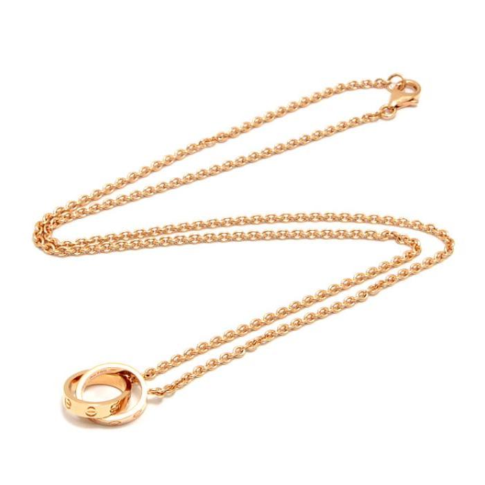 Cartier（カルティエ） 極美品 ベビーラブ ネックレス 750 PG ピンク 