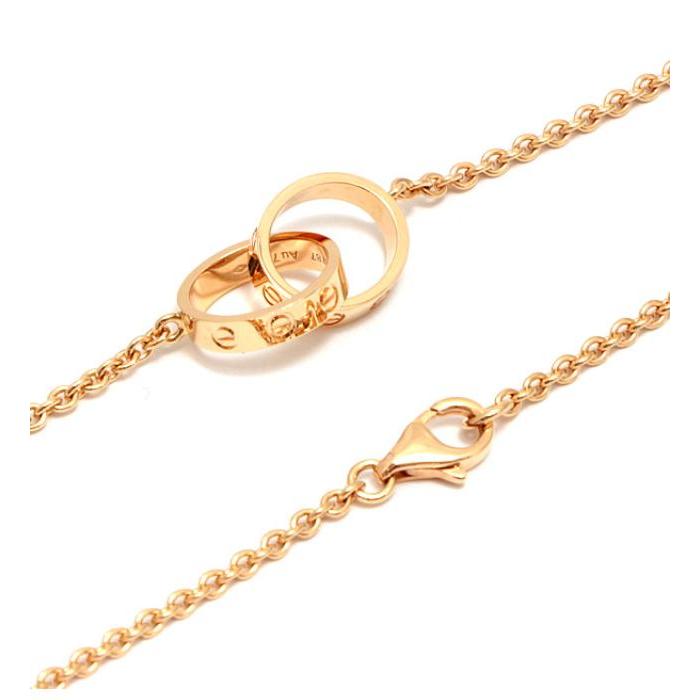 Cartier（カルティエ） 極美品 ベビーラブ ネックレス 750 PG ピンク 