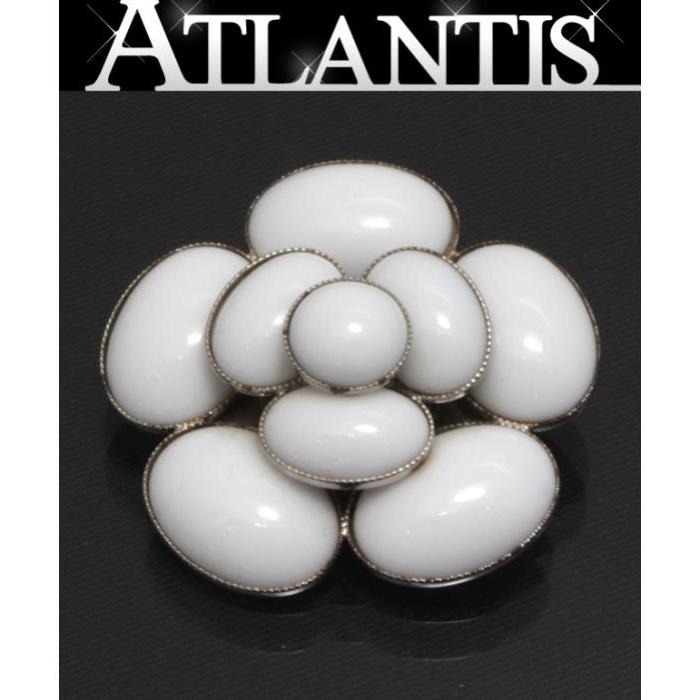 CHANEL（シャネル） 美品 ココマーク カメリア ブローチ ホワイト 98C