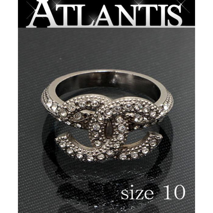 CHANEL（シャネル） 美品 キラキラ ココマーク リング シルバー C20P