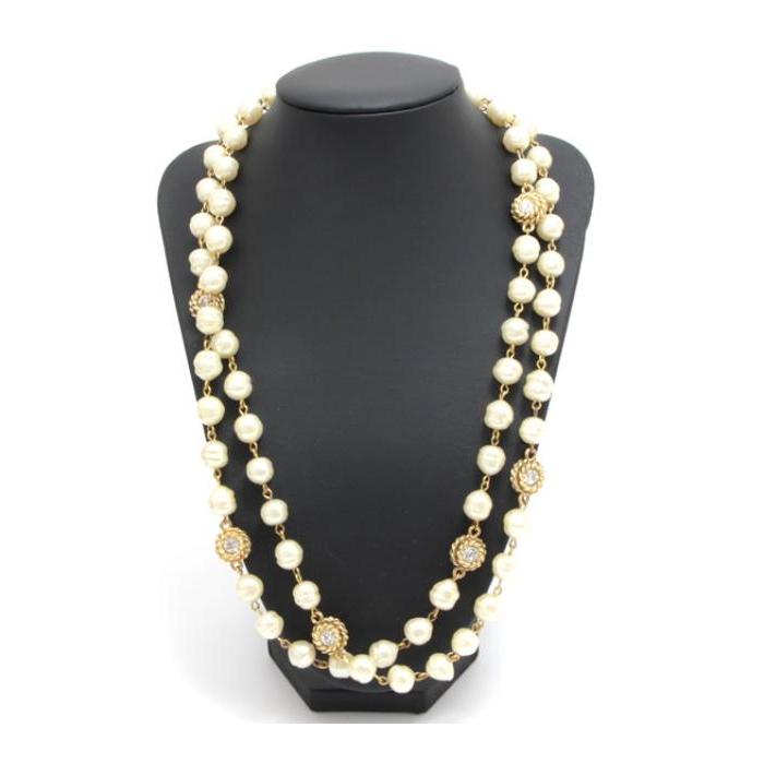 美品シャネル】ヴィンテージパールパーツネックレス