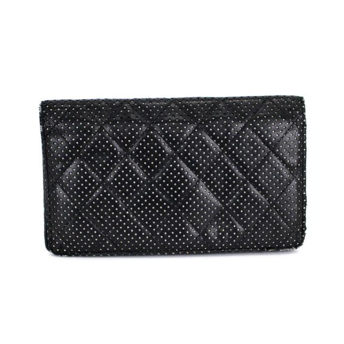 CHANEL パンチング マトラッセ 長財布 マトラッセ シャネル CHANEL パンチング ファスナー付き 長財布
