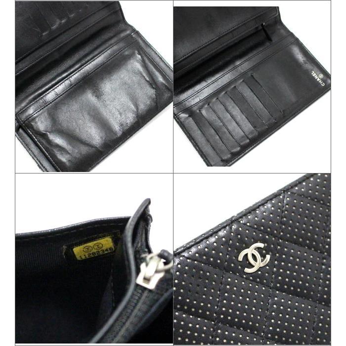 CHANEL ブラック 財布 CHANEL シャネル 長財布 フラップウォレット ボーイシャネル