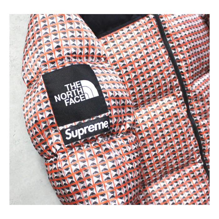 シュプリーム ノースフェイス　コラボ　ダウンジャケット ヌプシ レッド Supreme シュプリーム x THE NORTH FACE ザ・ノースフェイス